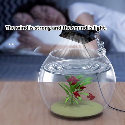 Zkydhbd Petit ventilateur de refroidissement pour aquarium, contrôle de la température silencieux, ventilateur d'aquarium avec – vue 7