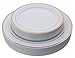 Exquisite Reflective Plastic Plates-60 Peices Premium Heavyweight Plastic Dinnerware (30-10.25" Dinner and 30-7.5" Salad/Dinner) Wedding Like China (Rose Gold)