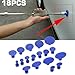 Neatblisser Car Dent Puller Tabs Kit 18PCS - Paintless Dent Repair Pads for Auto Body Hail Damage Door Ding Removal Tools (Blue Glue Pulling Tabs)