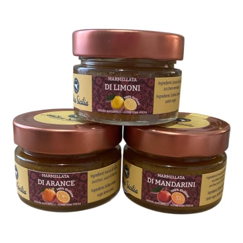 Sicilian Marmalade, 100g x 3, Lemon, Orange and Mandarin