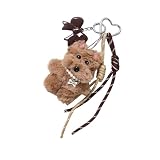 Tragbare Plüsch-Hundespielzeug-Tasche, Charm, Clip-on-Design, Taschenanhänger für Rucksäcke, Handtaschen, einfach zu tragen, täglich, Pendeln, Schule, Plüsch-Anhänger