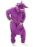 【Perfektes Geschenk】 Beste Wahl für Halloween, Weihnachten, Festival, Kostüm, Cartoon-Pyjama-Party, Verkleidung, Urlaub, Cosplay, Gengar-Kostüm ist Loungewear und als Nachtwäsche. Gute Wahl für Ihre Familie oder Freunde.