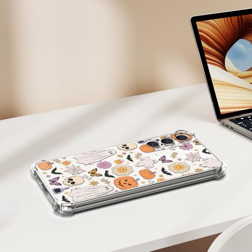BEIMEITU for Samsung Galaxy S23 Case Halloween Ghost Pumpkin,Cute Butterfly Spider Web Design Women Girls Shockproof Soft TPU Cell Phone Case for Samsung Galaxy S23 Kids Clear by BEIMEITU - Used condition - Image 7