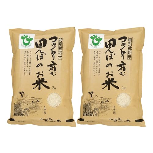 [先行予約]令和8年産 特別栽培米 コウノトリ育む田んぼのお米 4kg(2kg×2袋)[村上ファーム] 兵庫県 朝来市 AS1BB6