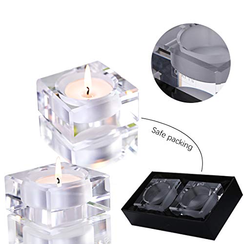 2 Pack Square Tealight Candle Holders Dinner Table Decor For Home #TOP2