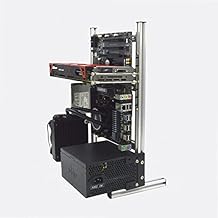 DIY Computer Chassis Bracket Open Motherboard Case Rack ATX Vertical Horizontal PC Game Chassis Rack Water-Cooled PC Test Bench Creative Overclocking Aluminum Frame Good Heat Dissipation All Silver