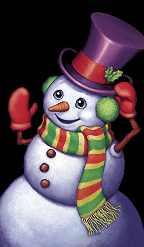 Window Poster Christmas Snappy The Snowman by WOWindows USA-Made Decoration Includes 1 Reusable 34.5