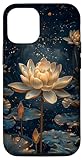 Fleur De Lotus Noir Et Jaune
