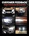 LASFIT 9005 HB3 LED Bulbs 60W 6000LM Super Bright, 2023 Upgrade 9005 LED Conversion Kits, 6000K Cool White 360 Adjustable Beam, 30000+ Hour Lifespan, IP67, Plug and Play (2 Bulbs)