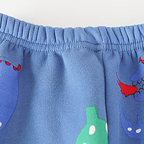 Kids Fleece Sweatpants Elastic Waist Thick Stretchy Thermal Tights Girls Boys Winter Jogger Active Training Thermal Trousers 5