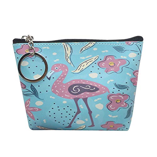 Preisvergleich Produktbild kanggest Mini Münzbörse Geldbörse Portemonnaie Geldbeutel Geldtasche Klein mit Reißverschluss Süß Flamingo Portmonee für Mädchen Frauen