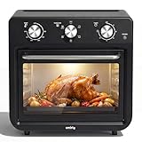 SMIRLY 6-in-1 Air Fryer Toaster Oven Combo, 27QT Convection Oven...