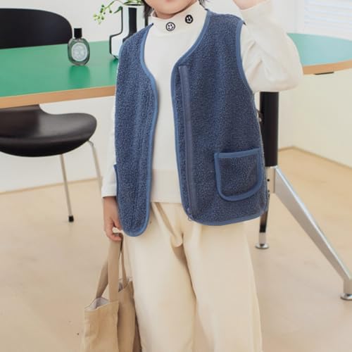 Toddler Boys Girls Sherpa Fleece Vest Sleeveless Jacket Gilet Fall Winter Outerwear2