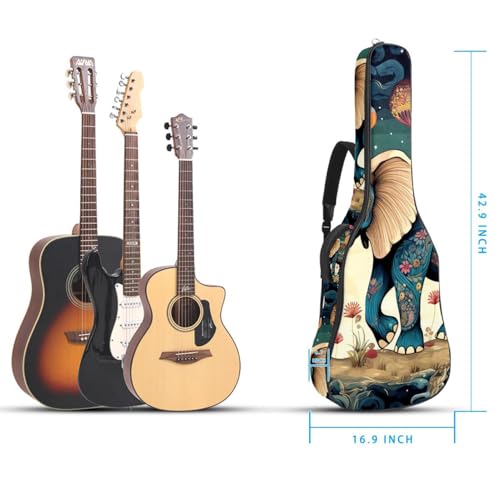 Sac de guitare pour modèles de 101 à 106 cm imperméable et multicolore