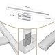 Laittiin LED Spiegelleuchte Bad Spiegellampe - 40CM Badlampe Wand IP44 Neutralweiß Wandleuchte 8W Spiegelschrank Beleuchtung 4000K Wandlampe über Spiegel für Keller Küche Badschrank