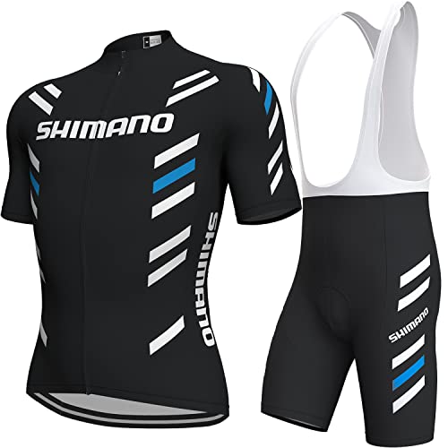 assocauicy Conjunto Ciclismo Hombre,Maillot Transpirable y Cómodo Pantalones Cortos Acolchados 3D para Hombres En...