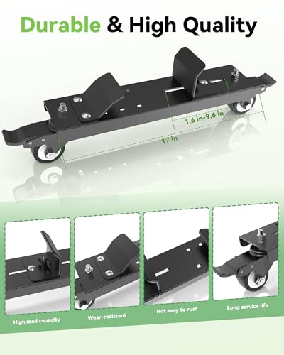 Snow Blower Storage Dollies Replacement Accessories Compatible for 44\", 47\", 54\" Snow Blowers, Snow Blowers Storage Rack with Caster Wheels to Reduce Weight - Thumbnail 5