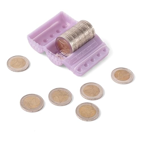 Blister Monedas. Pack 160 y Pack de 100 Unidades por Moneda, Contador de Monedas, Clasificador de Monedas, Organizador de Monedas, Funda de Monedas, Céntimos y Euros. (2 EUROS, PACK 100)