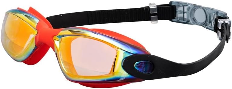 Silicone Waterproof Swimming Goggles Adult Electroplating Anti-fog Swim Glasses