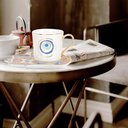 Taza de café de cerámica fácil de mantener con asa cómoda para el día a día 6