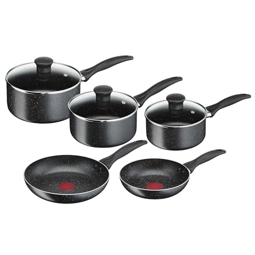 Tefal Origins Stone 5 Piece, Non-Stick, Pots & Pan...
