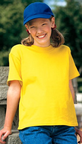 Gildan Activewear Child's Youth Heavy Cotton 100% Cotton T-Shirt, XS, Daisy2