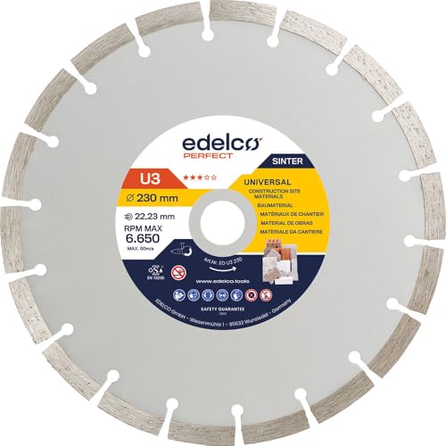 EDELCO-ED U3 300 disco segmentado universal para hormigón y mampostería 2