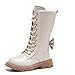 Girls Ankle Boots Waterproof High Top Thick Leather Lace Up Boot Fashion Thick Soft Flat Outdoor Shoe