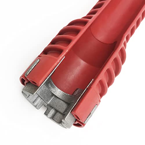 Image of Basin Wrench, Faucet and Sink Installer Tool Multifunctional Plumbing Tool Pipe Extractor for Sink Bathroom Kitchen Toilet Plumbing