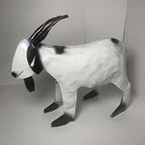 Decorative Rustic Metal Goat - Animal Metal Art, Home Metal Decor