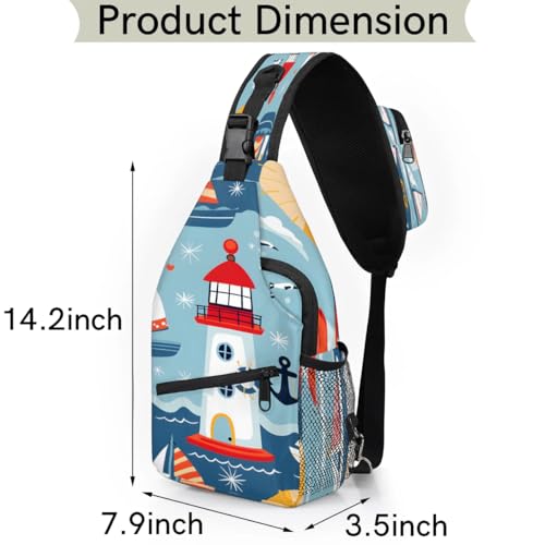 Mochila tipo sling unisex para senderismo y viajes miniatura 2