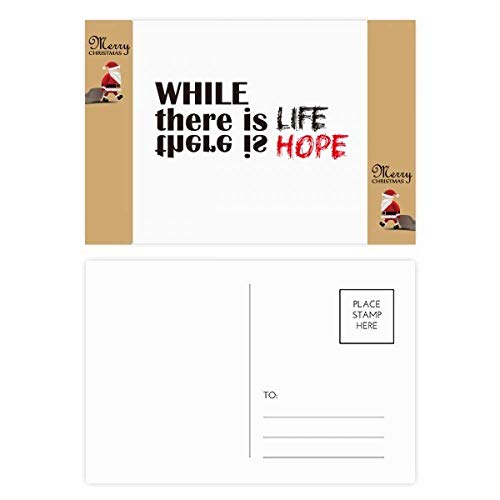 Cartes postales While There is Life There is Hope, 20 cadeaux de papeterie pour glisser dans un colis