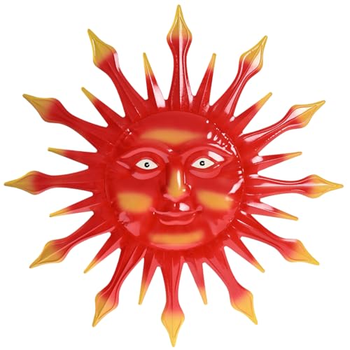 VZVXCC décor mural soleil métal 26 po avec lune et étoiles