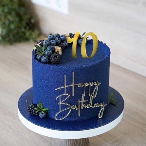 Drwate GCMGM10036 Acrylic Number Cake Topper Diy Cupcake Toppers thumb #3