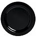 amscan Jet Round Premium Plastic Plates, 10 1/4