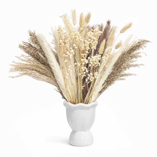 Ramo natural de flores secas decorativas 66 tallos miniatura 1
