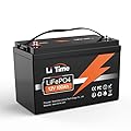 LiTime 12V 100Ah LiFePO4 Battery BCI Group 31 Lithium Battery Built-in 100A BMS, Up to 15000 Deep Cycles, Perfect for RV, Marine, Home Energy Storage