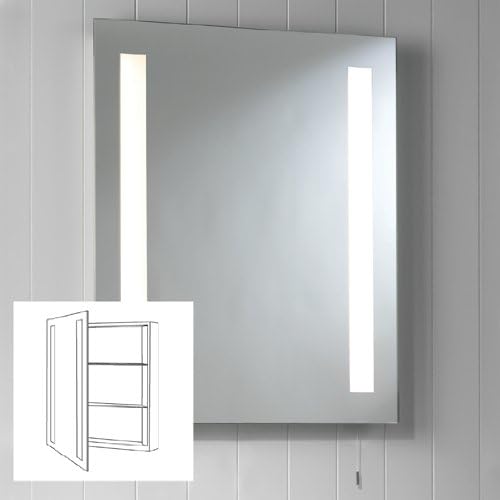 Livorno Bathroom Mirror With Shaver Point Amazon.co.uk Outlet