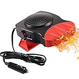 Elektronische Auto-Heizung 12V 150W Beweglicher Auto-Heizlüfter 3 Outlet Schnelle Heizung Defrost, 2 in 1 Funktion Heizen / Kühlen, Stecker in Dem Zigarettenanzünder, Windschutzscheibe Demister
