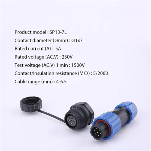 Conector SP13 para evitar desconexiones en panel con cable de aviación de 7 pines 2