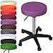 MIADOMODO Sgabelli Regolabili con Ruote Colore Viola Set da 1