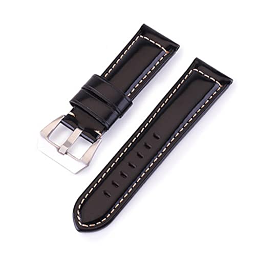 Brightassistant Correa de reloj de cuero de 20 a 26 mm Correa de reloj de cuero delgada correa de reloj, 26mm, Leather