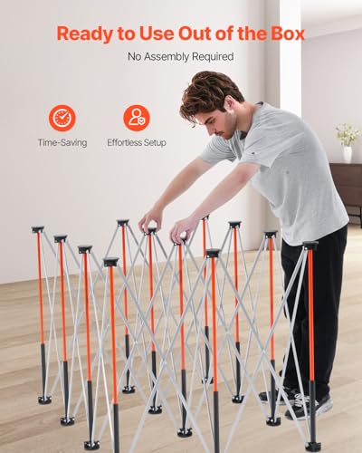 Image of VEVOR Portable Folding Workstand, 6.12 x 4.14 ft Collapsible Workbench, 4500 lbs Weight Capacity, No Assembly Foldable Work Stand with Storage Bag, Table Top NOT Included, for Garage Workshop Outdoor