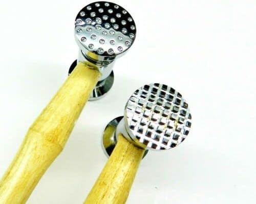 Texturing Hammers for Metal Surface Design Hammering Texture Patterns Set of 2 By JTS