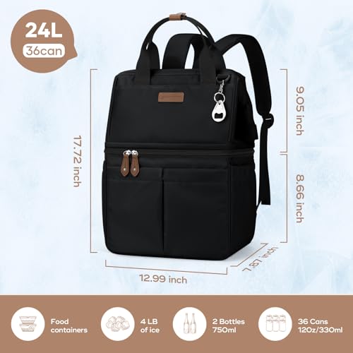 Image of Maelstrom Cooler Backpack,Double Deck Insulated Bag,Leakproof Lunch Chest | 36 Can,Keeps Food Cold For 16h,Ergonomic, Lightweight. Perfect For Men, Women, Beach, Hiking,Camping, Travel, Work