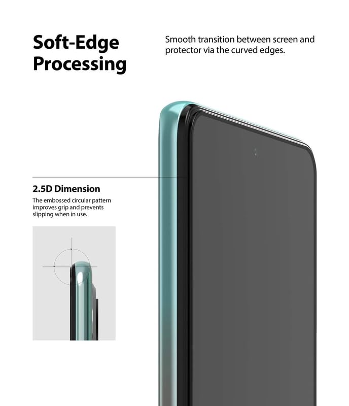 Image of Oleophobic Tempered Glass Screen Protector Compatible For Tecno Camon 30 Premier [Pack of 1]. Edge To Edge Full Screen Protection With Easy Installation Kit & Case Friendly Fit.