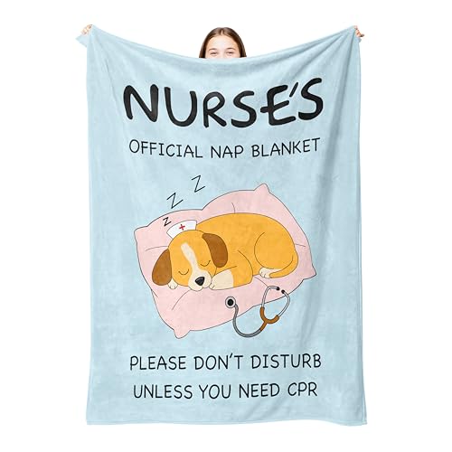 VZITSQS Christmas Nurse Blanket Gifts,Nurse Gifts,Gifts for Nurses,Nurse Gift for