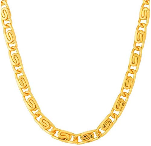 Fashion Frill Golden Chain For Men Gold Plated Designer Necklace Gold Chain For Men Boys Anniversary Gift For Husband Chains Mens Jewellery (B08CDXBYGV) Amazon Price History, Amazon Price Tracker