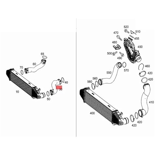 Tuyau d admission d air anti fuite de pression pour Mercedes GLK 2045282782