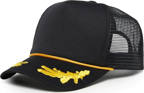 Image of Funky Junque Foam Trucker Hat, Trucker Hats for Women & Men - Blank Adjustable Snapback Mesh Back Baseball Cap
